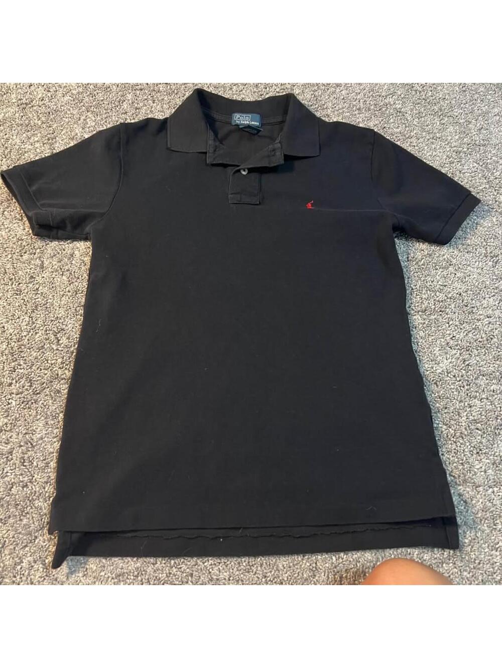 Polo Ralph Lauren Boy’s Youth Black Polo Shirt size M (10-12)